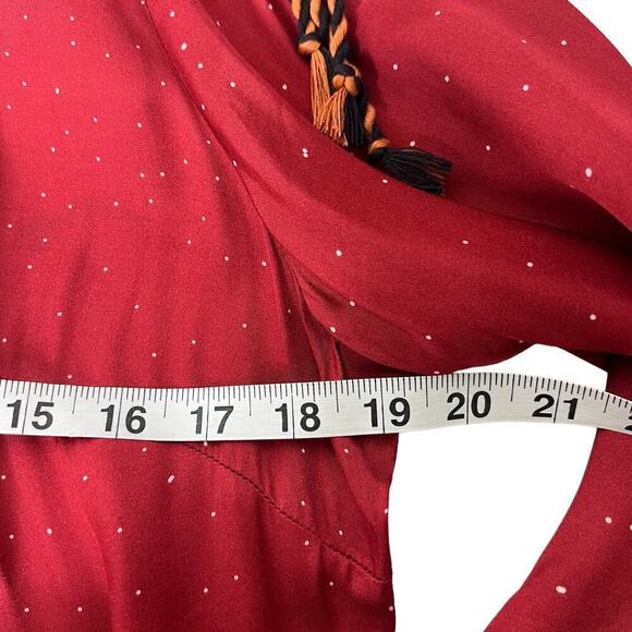 New Women’s Farm Rio x Anthropologie One Shoulder Satin Jumpsuit Size XL - Picture 10 of 12